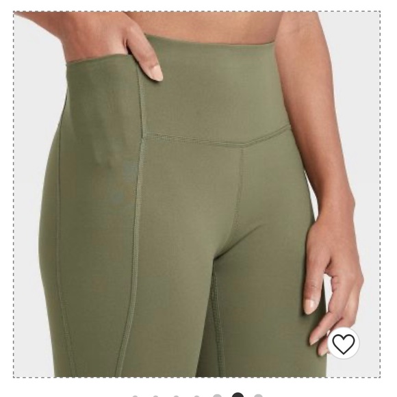 💚🍀🥝Target All in Motion Brush Sculpt Hi-Rise Leggings / Moss Green 💚🍀🥝 - S - Picture 4 of 7
